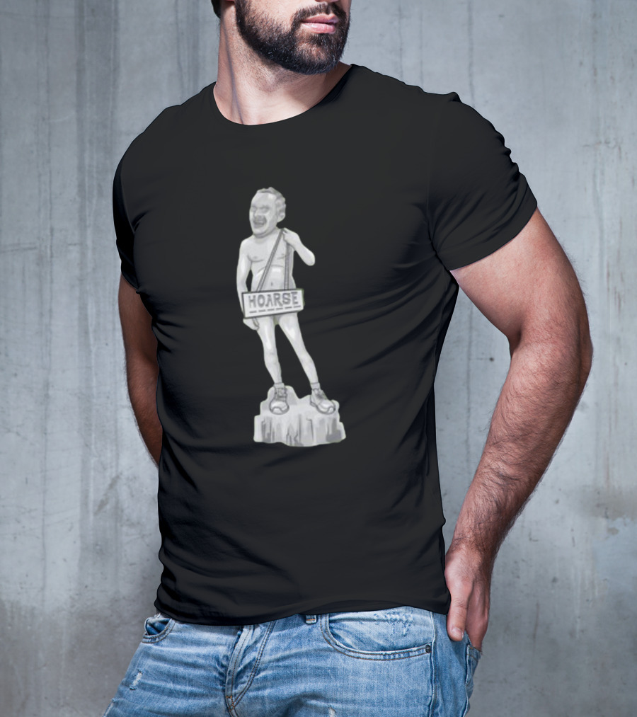 Stu Hoarse Stone Sculpture Statue T-Shirt