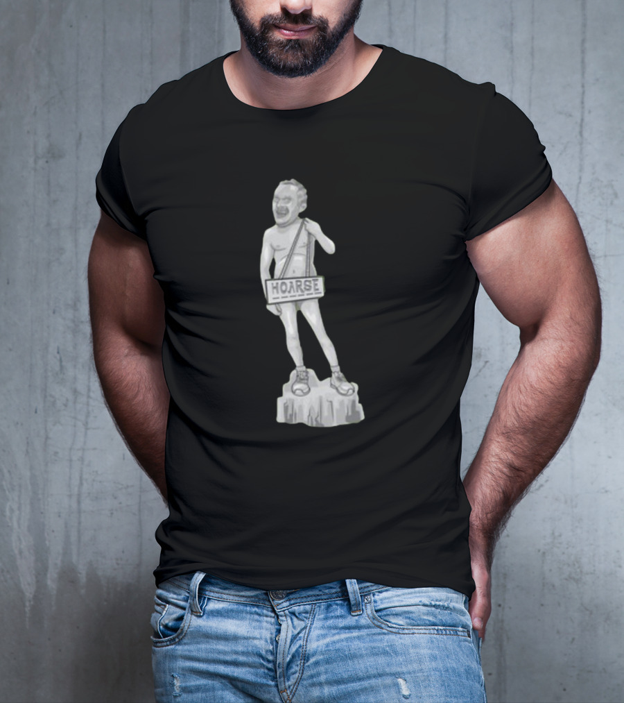 Stu Hoarse Stone Sculpture Statue T-Shirt