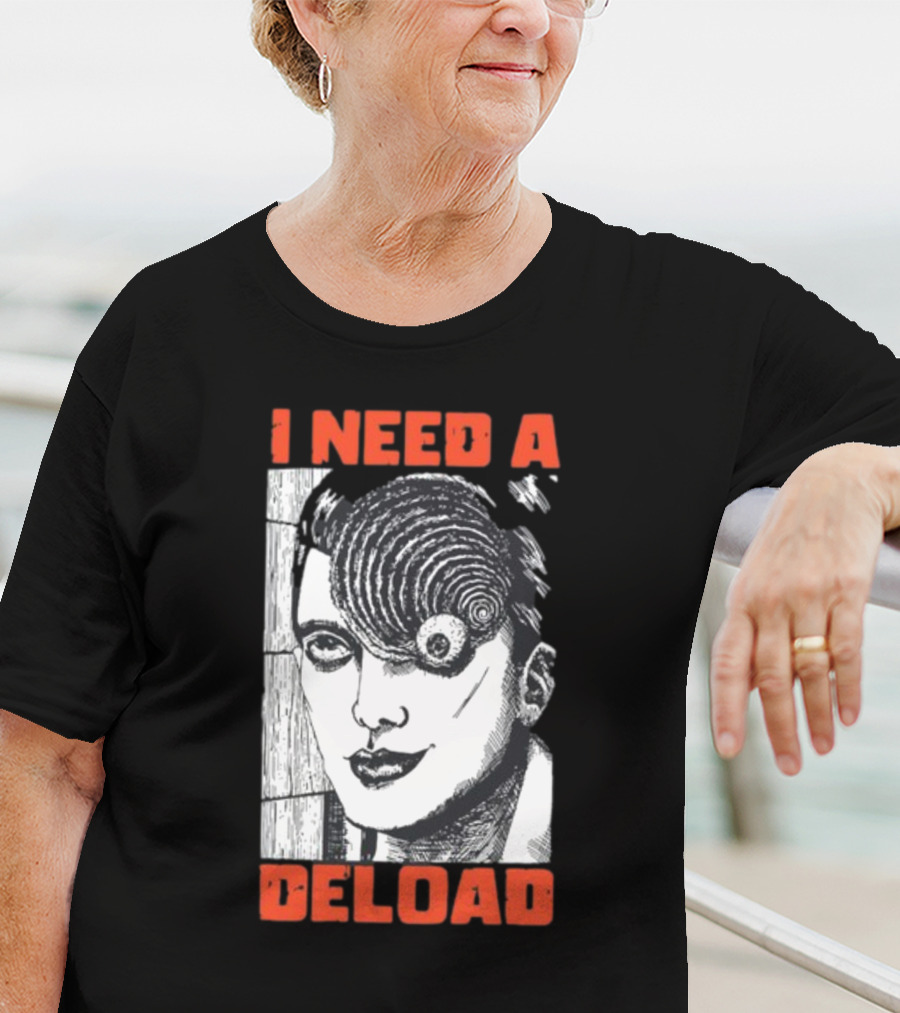 I Need A Deload Spiral Horror Comic T-Shirt