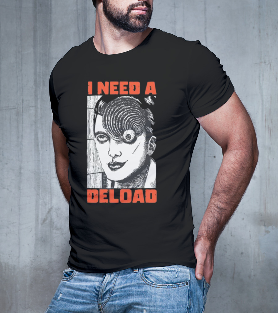 I Need A Deload Spiral Horror Comic T-Shirt