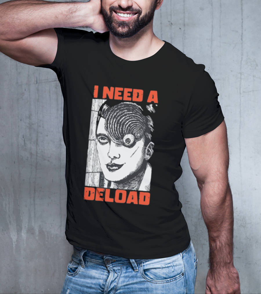 I Need A Deload Spiral Horror Comic T-Shirt