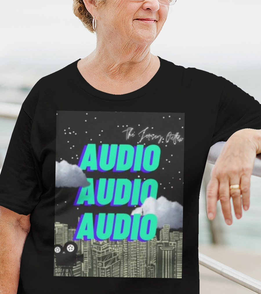 The Jersey Outlaw Audio Audio Audio Cityscape Night Scene T-Shirt
