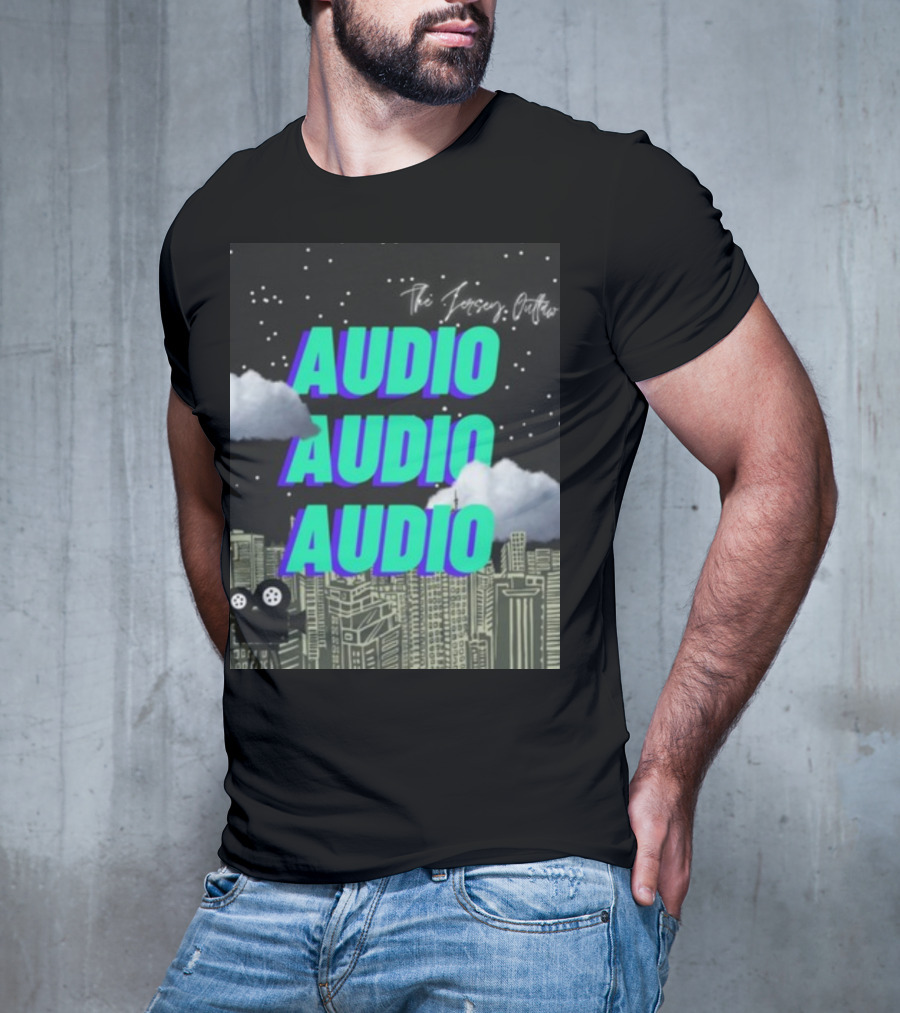 The Jersey Outlaw Audio Audio Audio Cityscape Night Scene T-Shirt