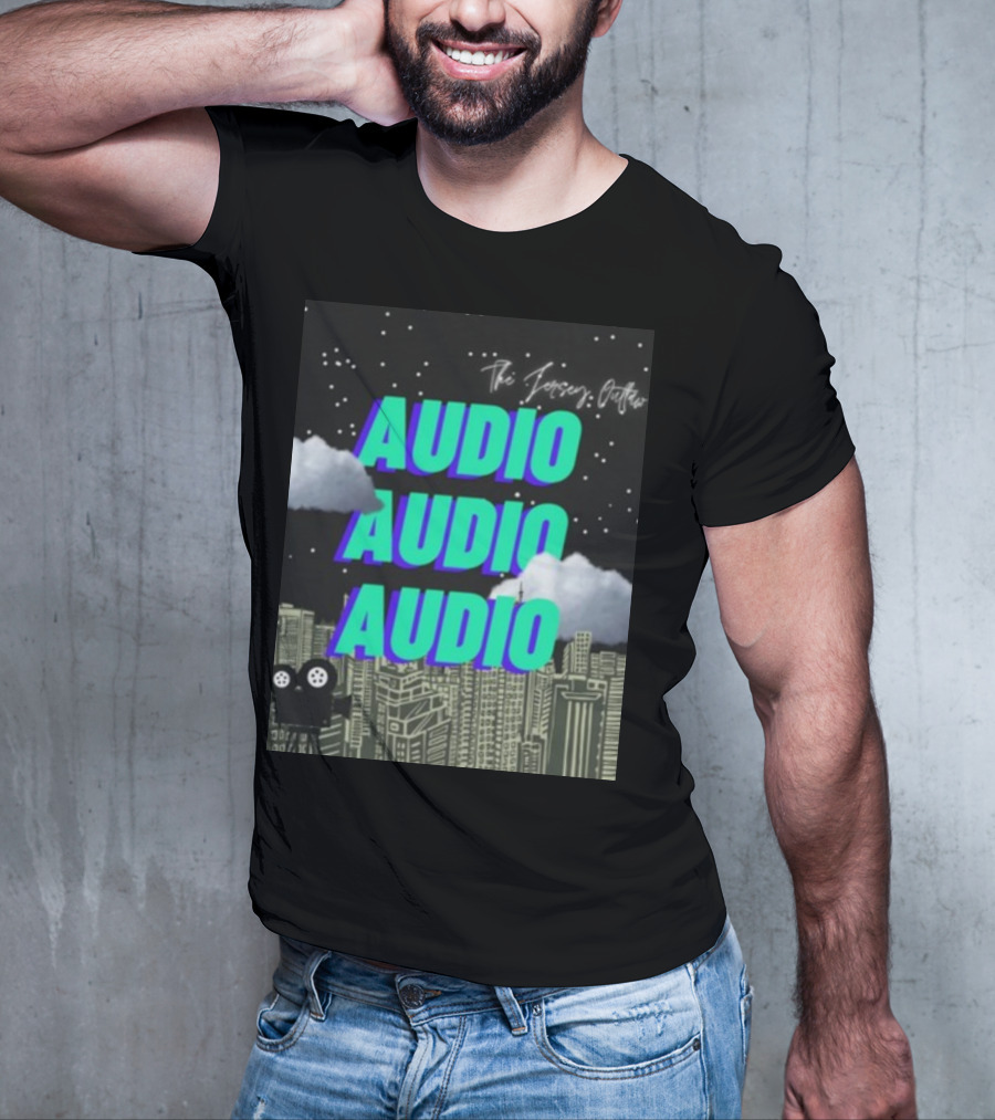 The Jersey Outlaw Audio Audio Audio Cityscape Night Scene T-Shirt