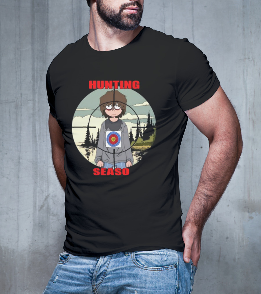 Mr Grill Gangster Hunting Season Crosshair Target Boy T-Shirt