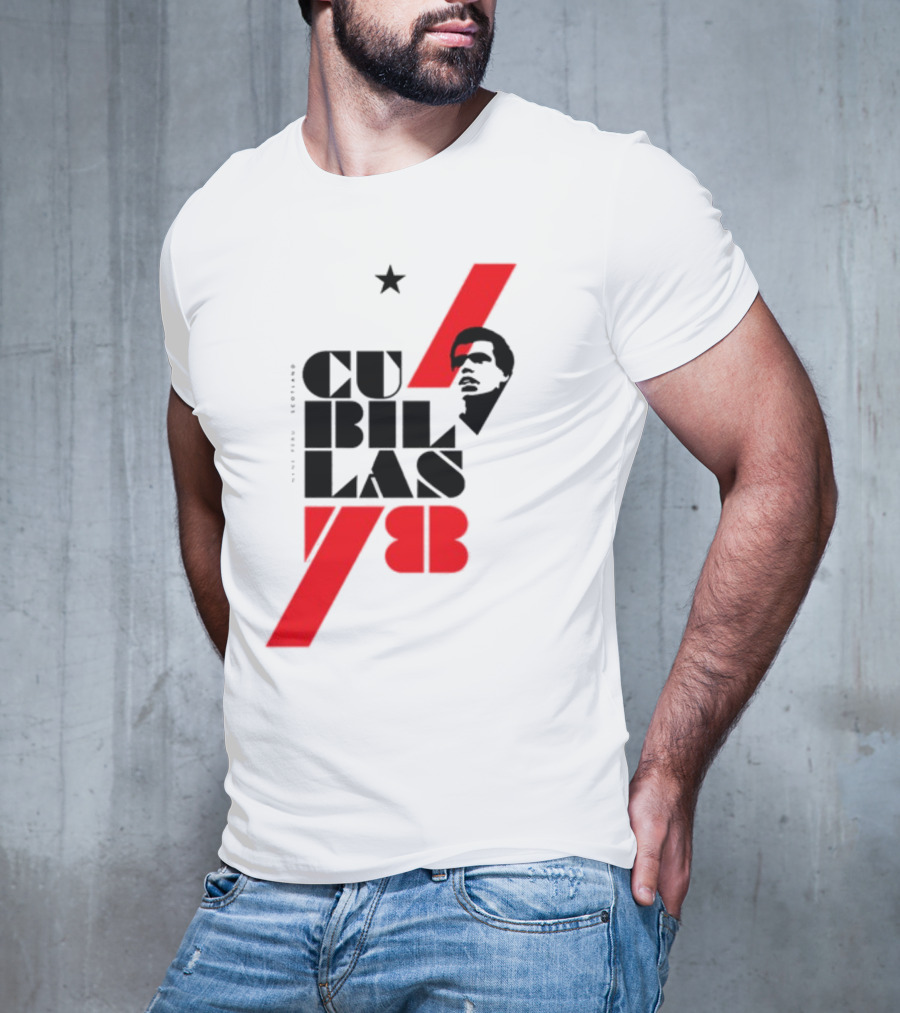 CUBILLAS 78 Star Iconic Red And Black T-Shirt