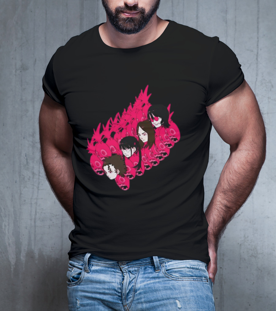 Concert Exclusive Jun Inagawa Pink Monster Characters T-Shirt
