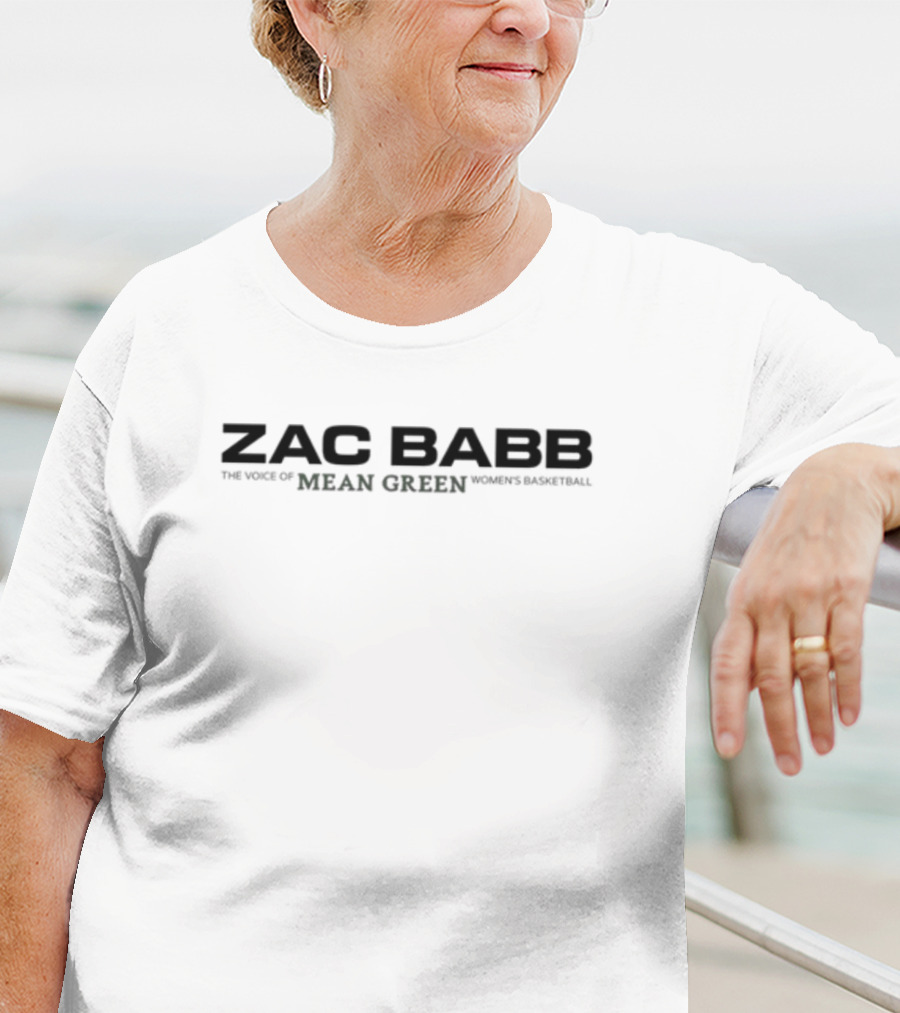 Zac Babb The Voice Of Mean Green Women's Basketball T-Shirt