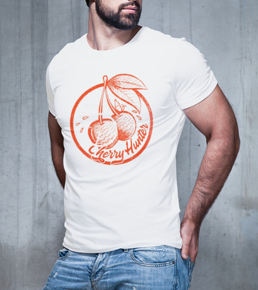Cherry Hunter Vintage Retro Design Cherries T-Shirt