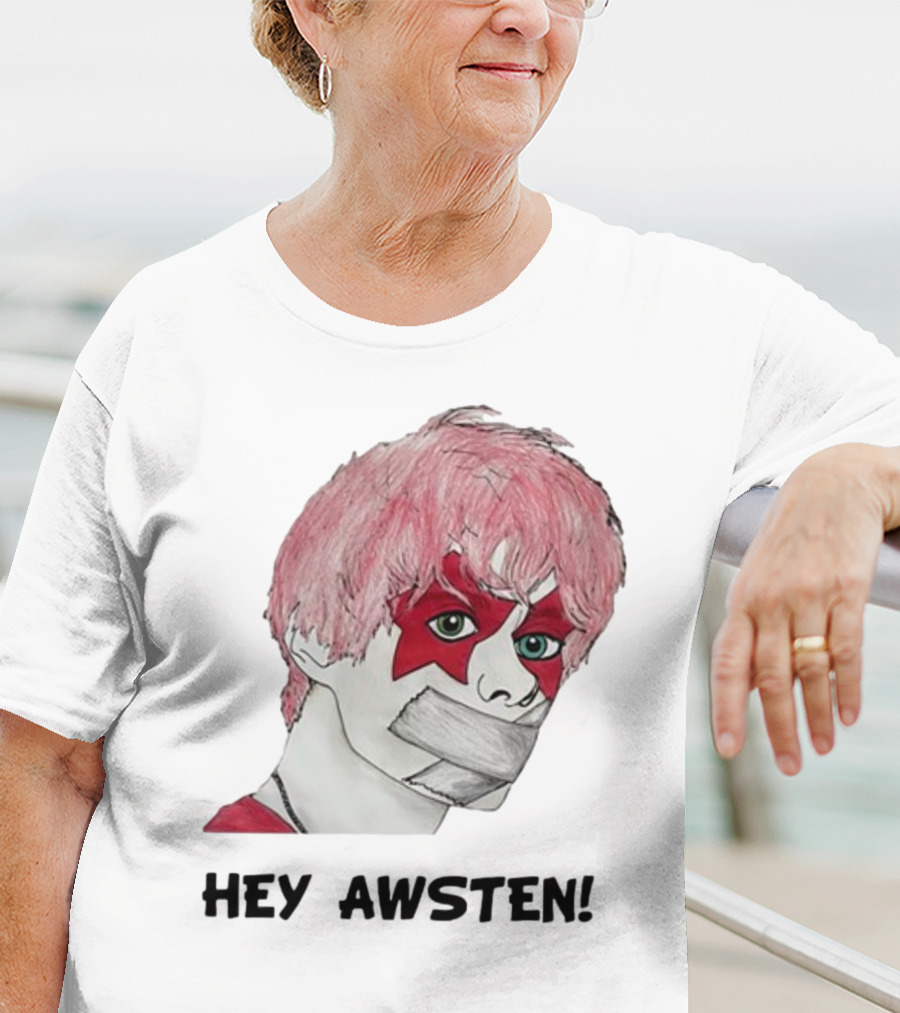 Hey Awsten Are You Gonna Play Sneaking Out Of Heaven Masked Punk T-Shirt