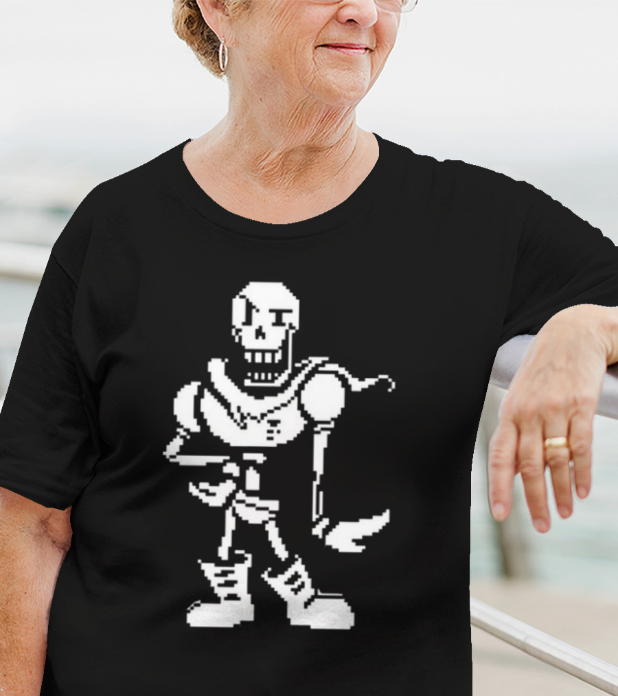 Stillstanningdnp Papyrus Battle Sprite Undertale Character Pixel T-Shirt