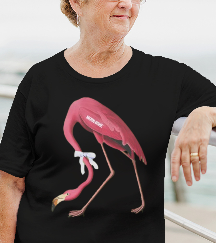 Mixoloshe Flamingo Team Crewneck T-Shirt