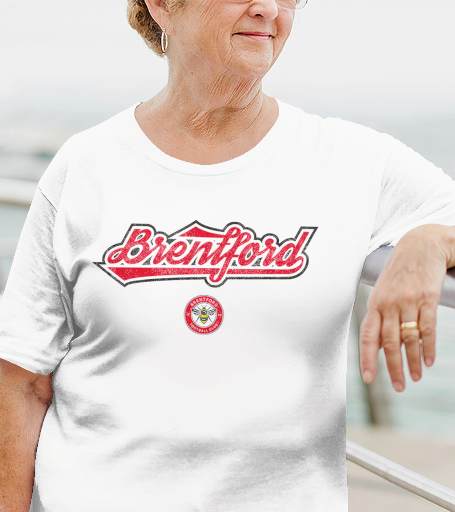Brentford FC Football Club 1863 Script Slub T-Shirt