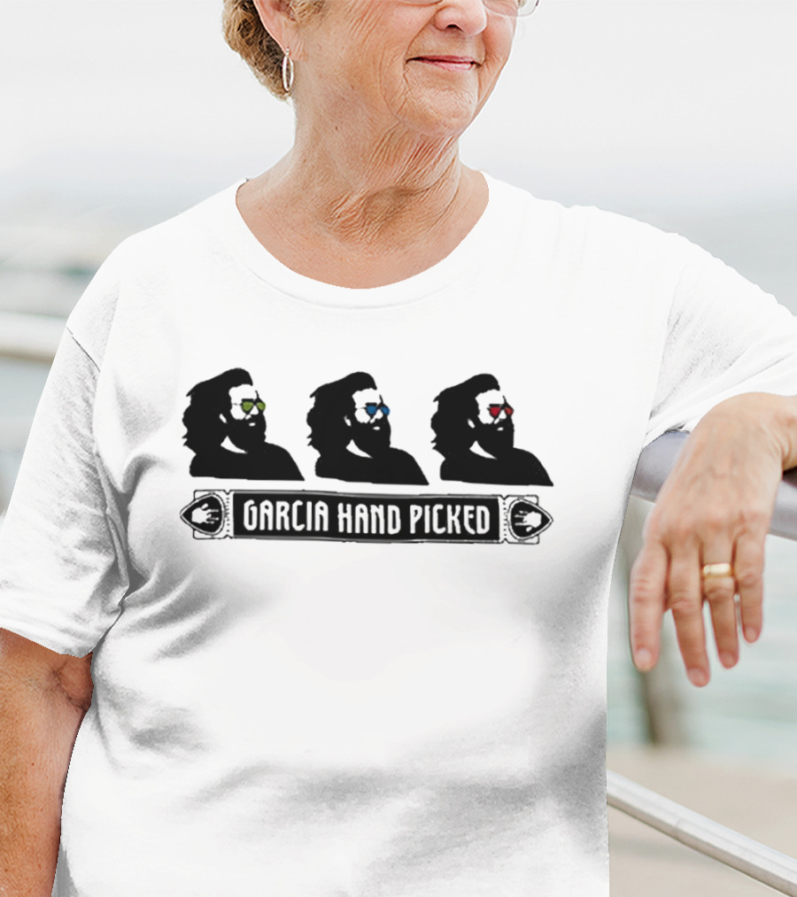 Garcia Hand Picked Jerry Garcia Silhouettes With Colored Glasses T-Shirt