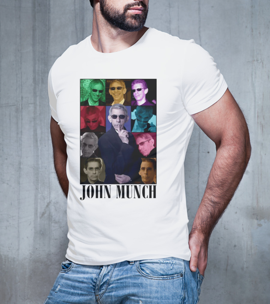 John Munch Multicolor Photo Collage T-Shirt