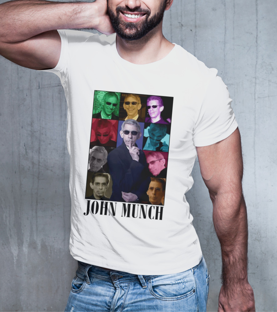 John Munch Multicolor Photo Collage T-Shirt