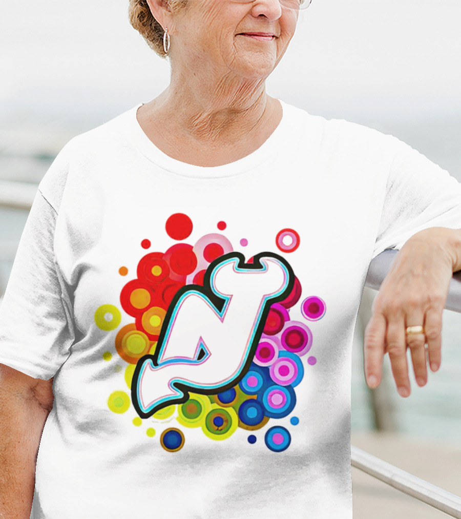 New Jersey Devils Rainbow T-Shirt