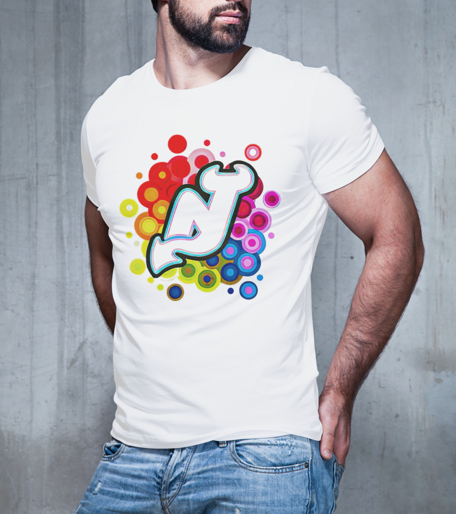 New Jersey Devils Rainbow T-Shirt