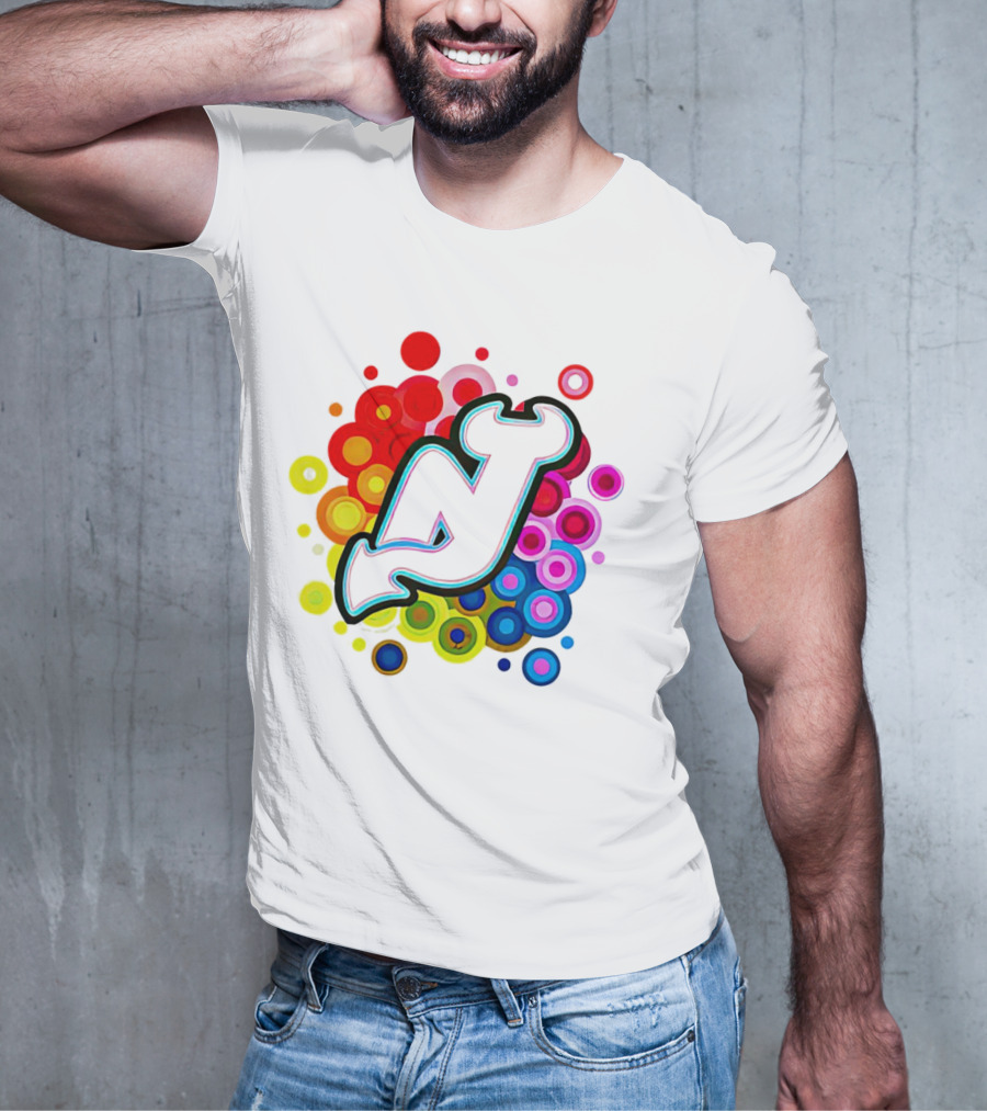 New Jersey Devils Rainbow T-Shirt
