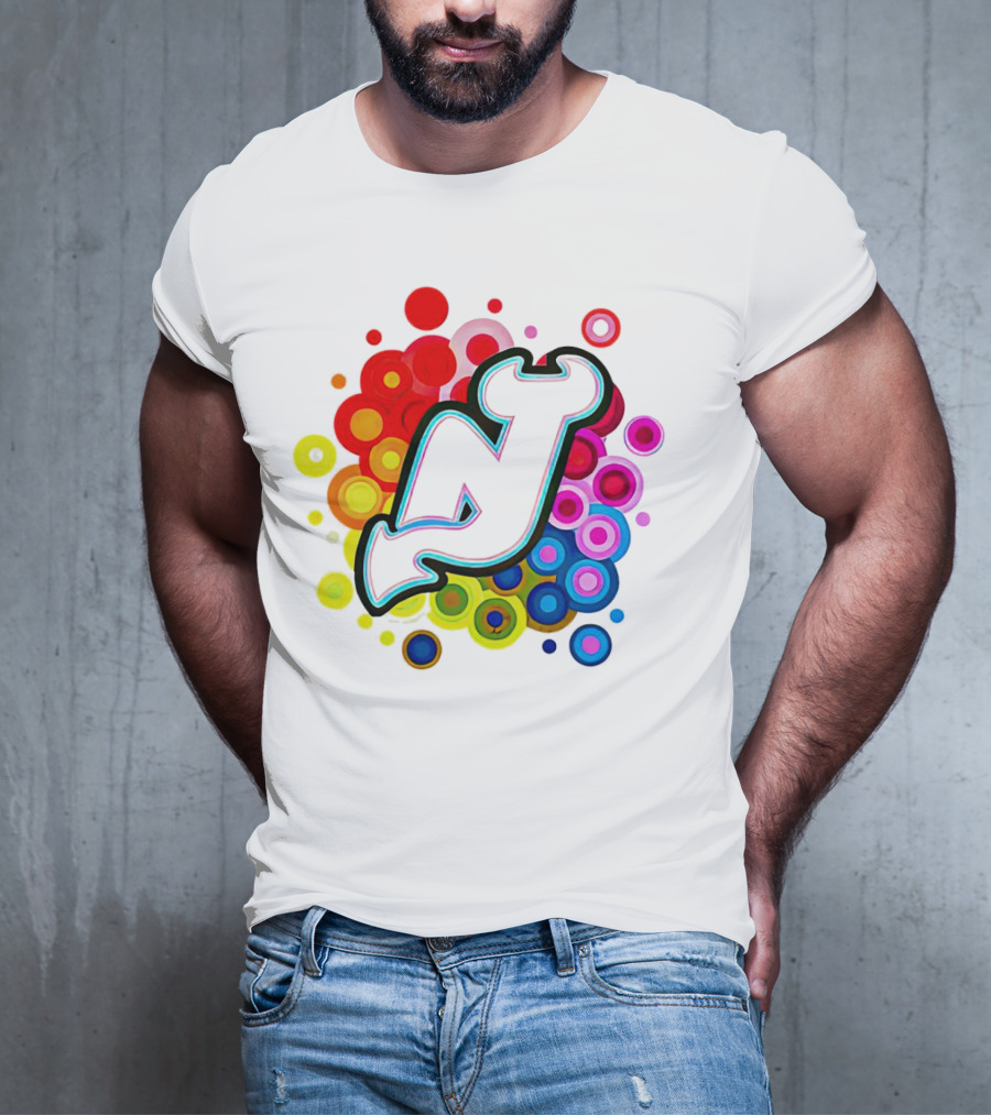 New Jersey Devils Rainbow T-Shirt