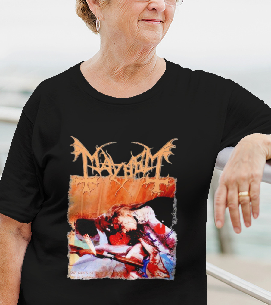 Mayhem Norwegian Black Metal The Dawn Of The Black Hearts T-Shirt