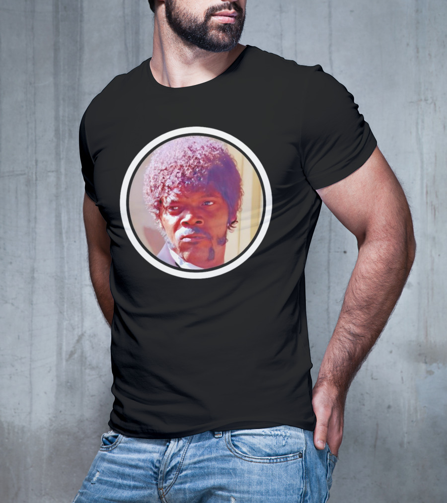 Jules Winnfield Iconic Look Pulp Fiction Samuel L Jackson Photo T-Shirt