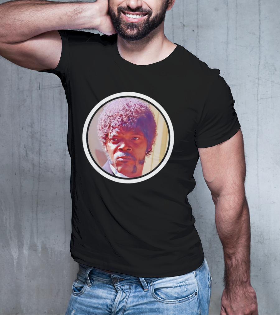 Jules Winnfield Iconic Look Pulp Fiction Samuel L Jackson Photo T-Shirt