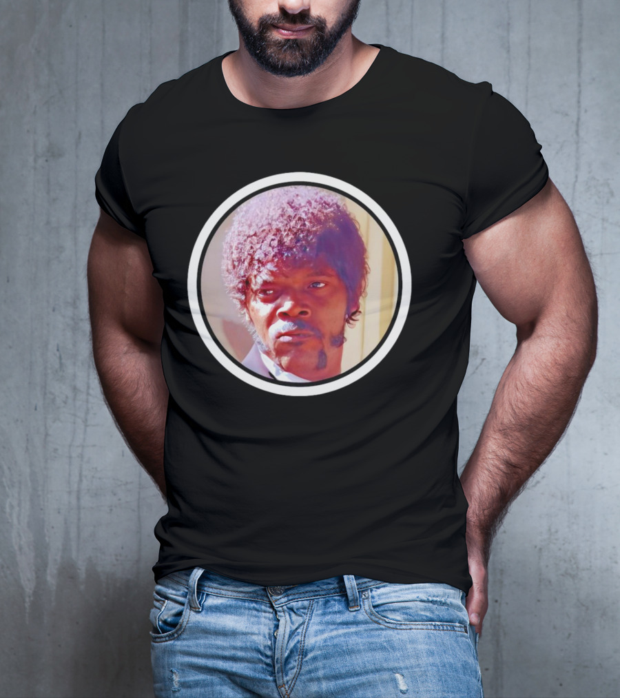 Jules Winnfield Iconic Look Pulp Fiction Samuel L Jackson Photo T-Shirt