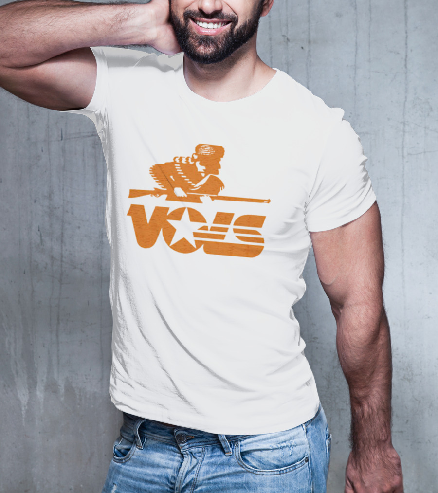 Tennessee Vols Vintage Rifle Star Retro T-Shirt