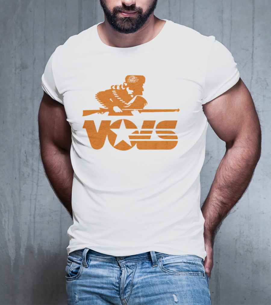 Tennessee Vols Vintage Rifle Star Retro T-Shirt