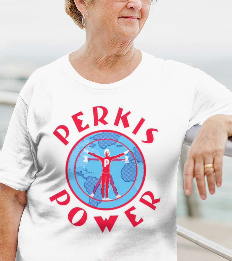Perkis Power Global Fitness Vitruvian Workout T-Shirt
