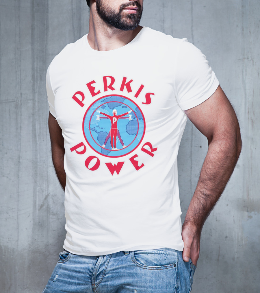 Perkis Power Global Fitness Vitruvian Workout T-Shirt