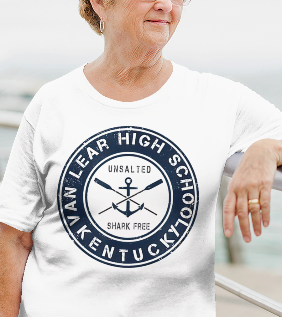 Van Lear High School Kentucky Unsalted Shark Free Anchor And Paddles T-Shirt
