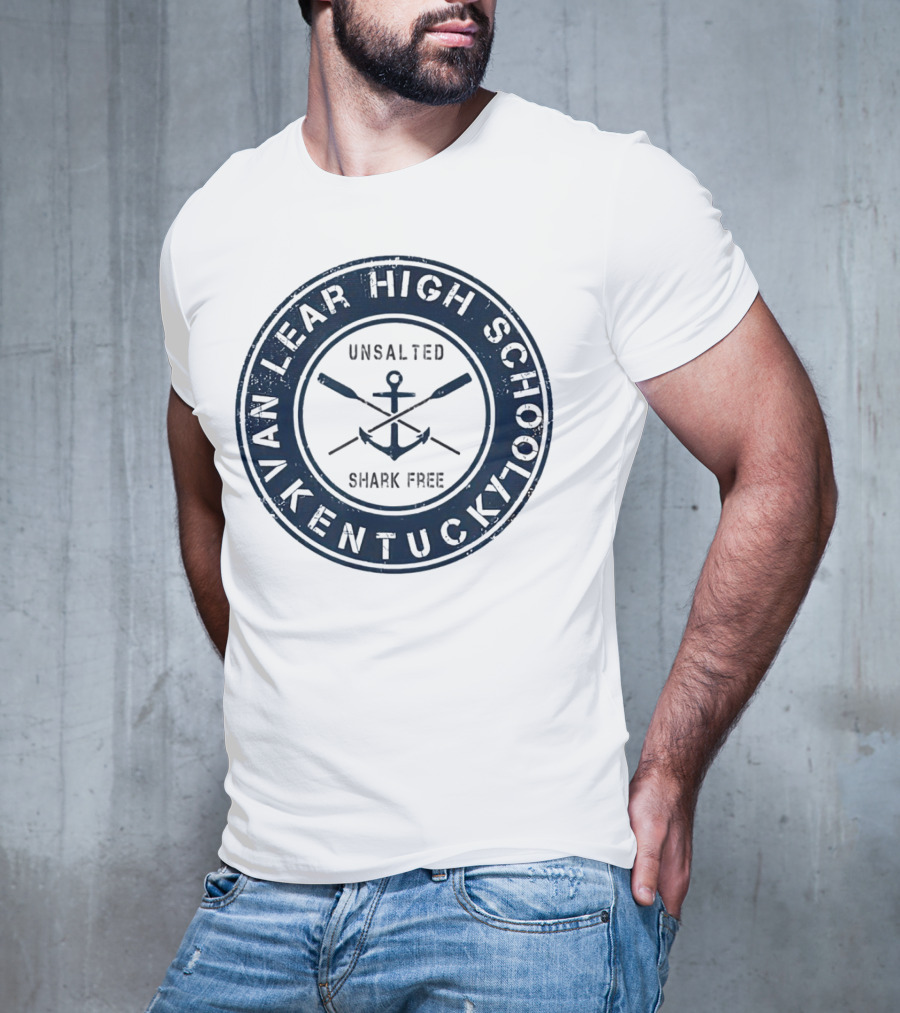 Van Lear High School Kentucky Unsalted Shark Free Anchor And Paddles T-Shirt