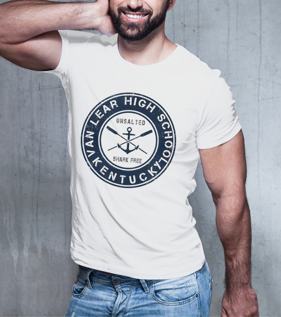 Van Lear High School Kentucky Unsalted Shark Free Anchor And Paddles T-Shirt