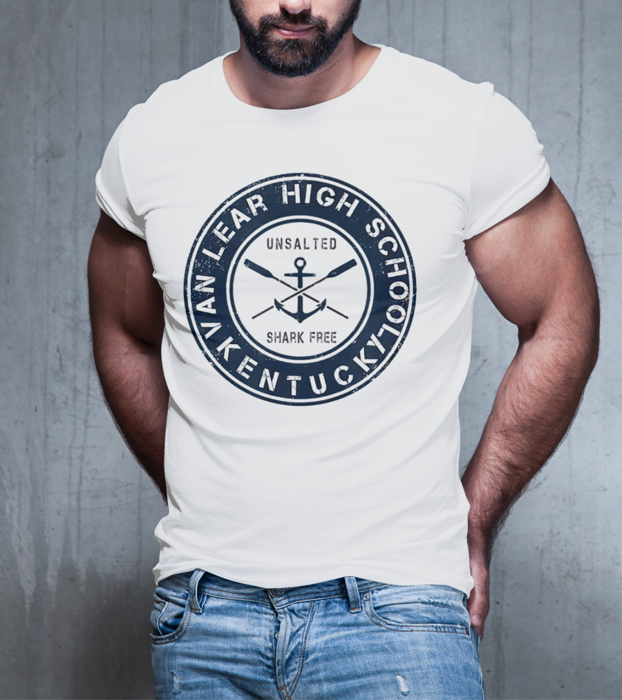 Van Lear High School Kentucky Unsalted Shark Free Anchor And Paddles T-Shirt