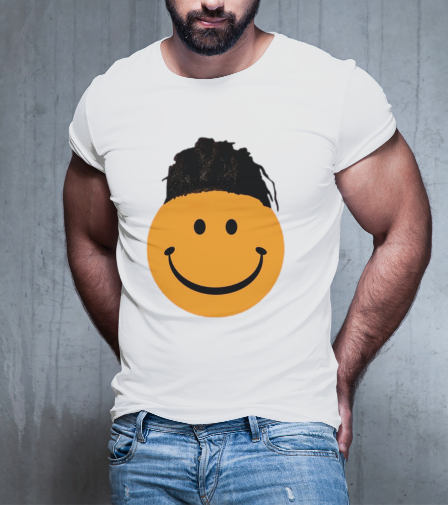 Smiling Face Have A Nice Game Emoji With Hair T-Shirt