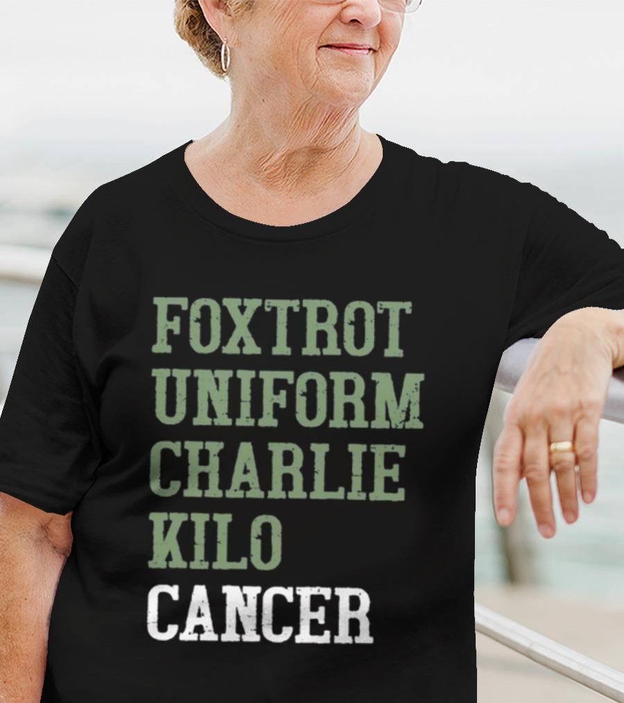 Dave Mustaine Foxtrot Uniform Charlie Kilo Cancer T-Shirt