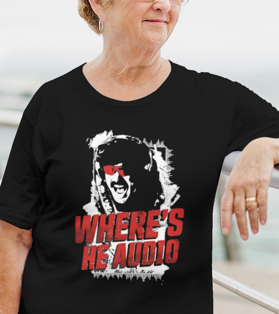 Dr Disrespect Where's He Audio T-Shirt
