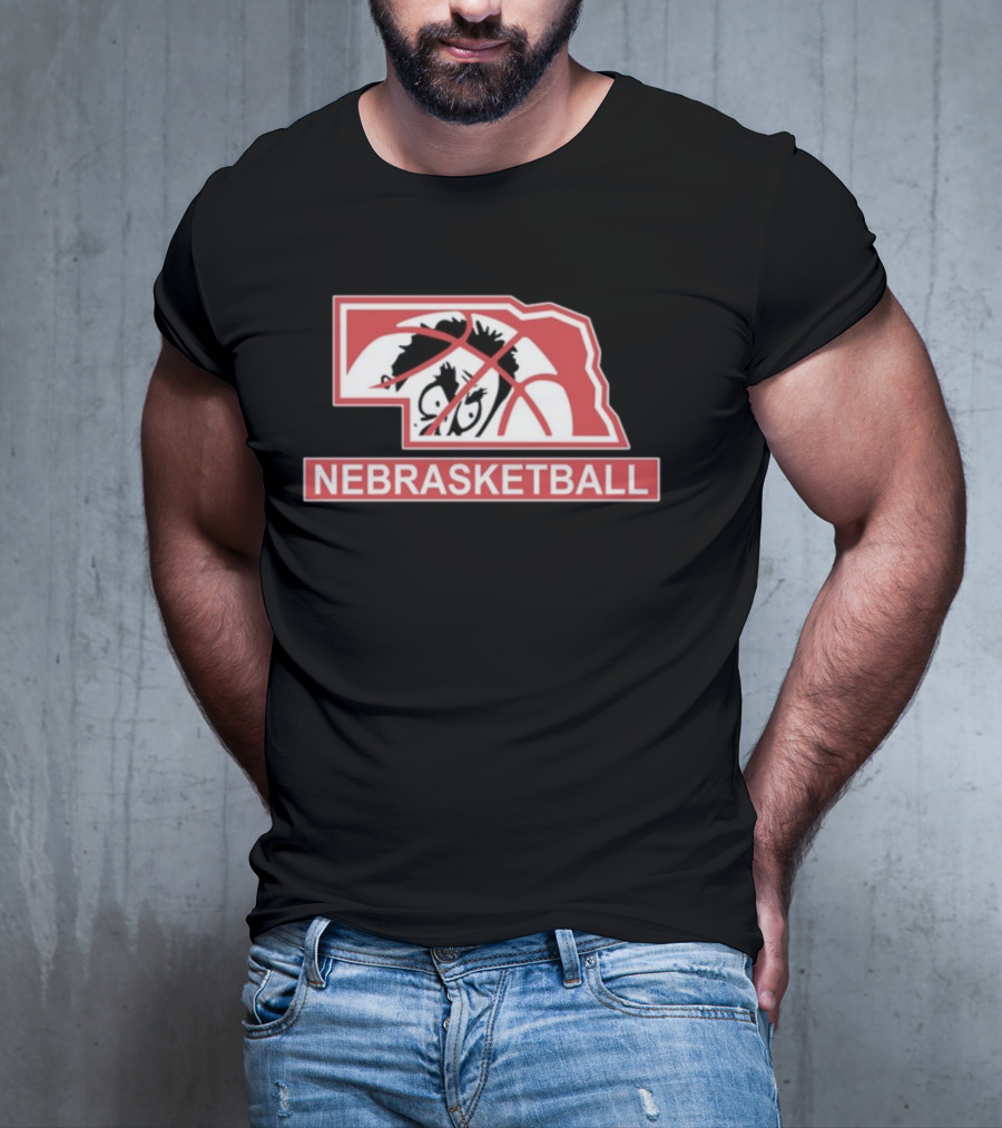 Nebraska Basketball Nebrasketball Lincoln State Mascot T-Shirt