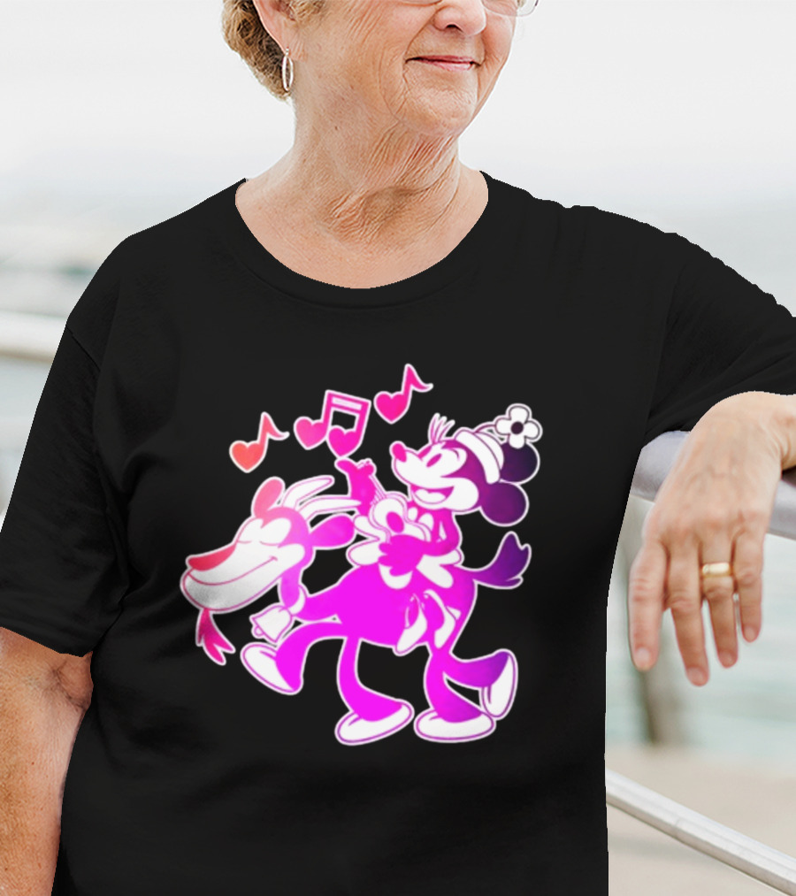 Pixelkitties Steamboat Minerva Musical Adventure Retro Cartoon T-Shirt