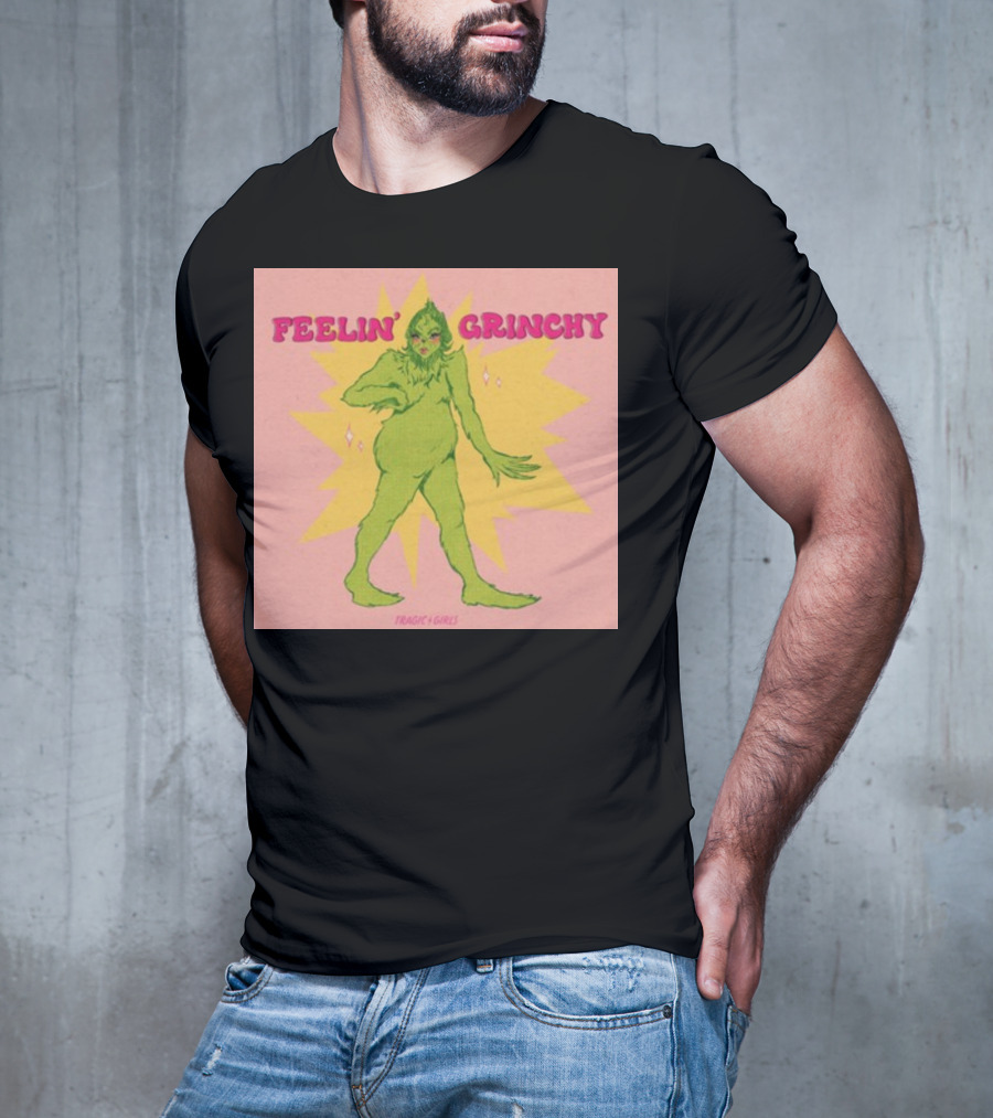 Feelin’ Grinchy Tragicgirls Retro Green Character T-Shirt
