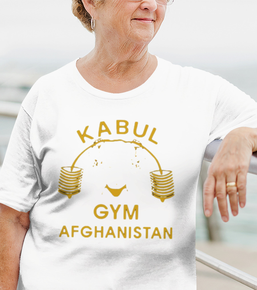 Kabul Gym Afghanistan Weights Icon Lord Miles Wearing T-Shirt