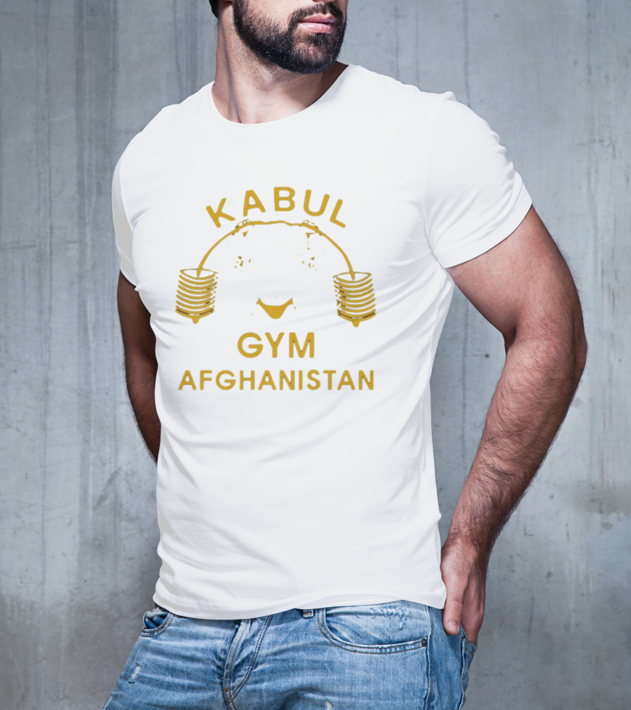 Kabul Gym Afghanistan Weights Icon Lord Miles Wearing T-Shirt