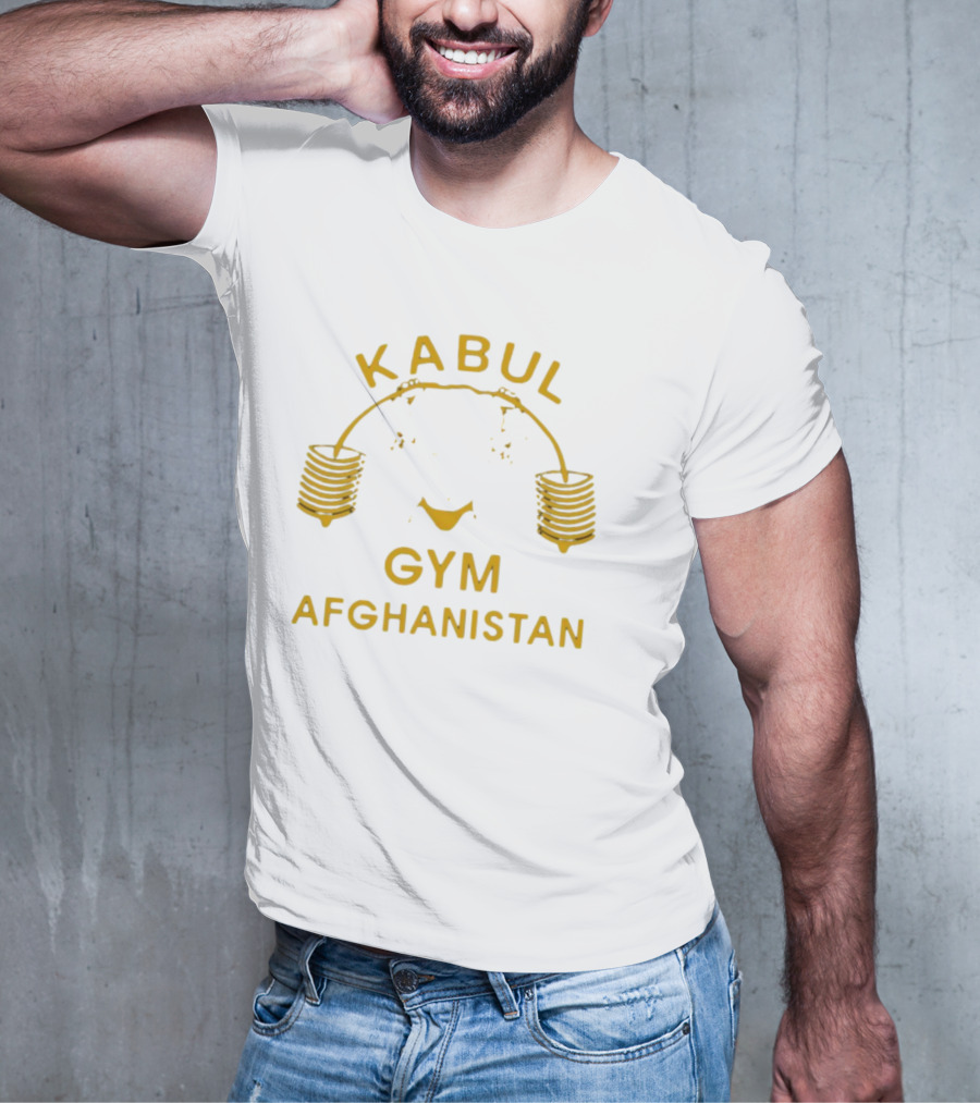 Kabul Gym Afghanistan Weights Icon Lord Miles Wearing T-Shirt