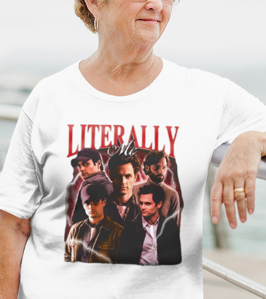 Notsafeforwear Joe Goldberg Literally Me Collage T-Shirt