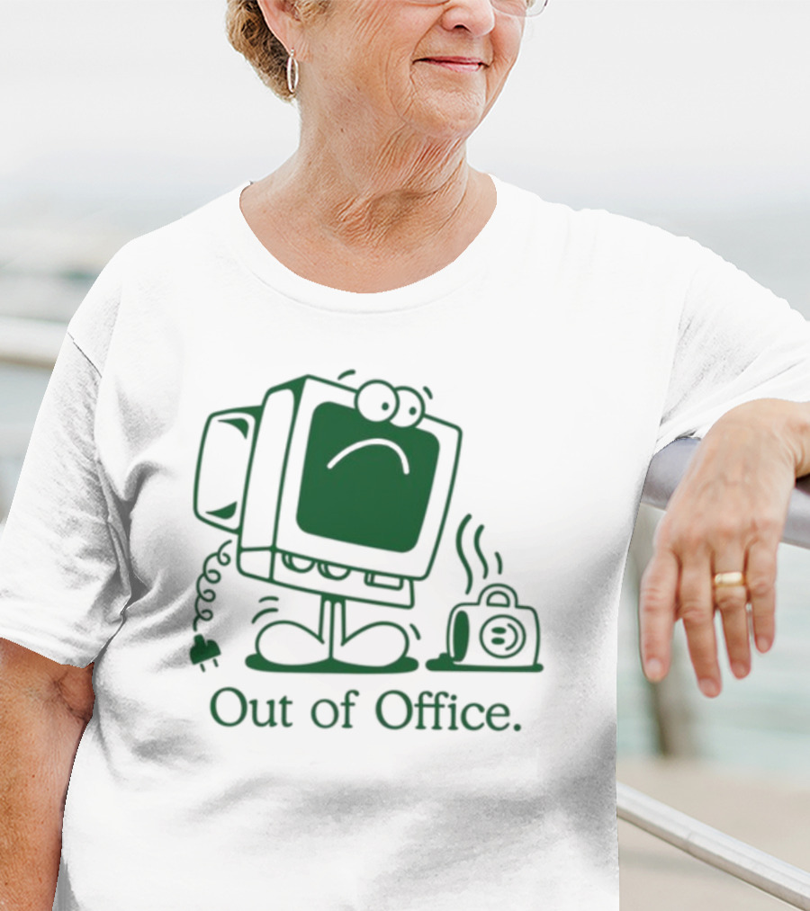 José Pablo Classic Computer Sad Face Out Of Office T-Shirt