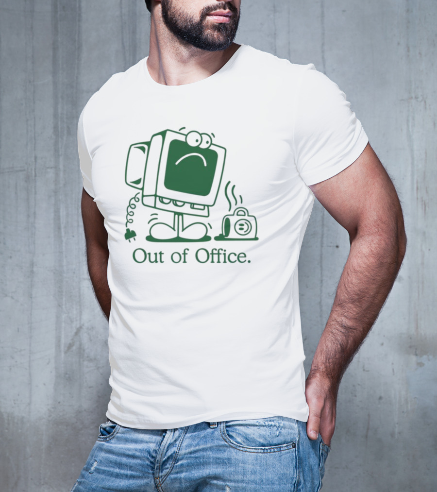 José Pablo Classic Computer Sad Face Out Of Office T-Shirt