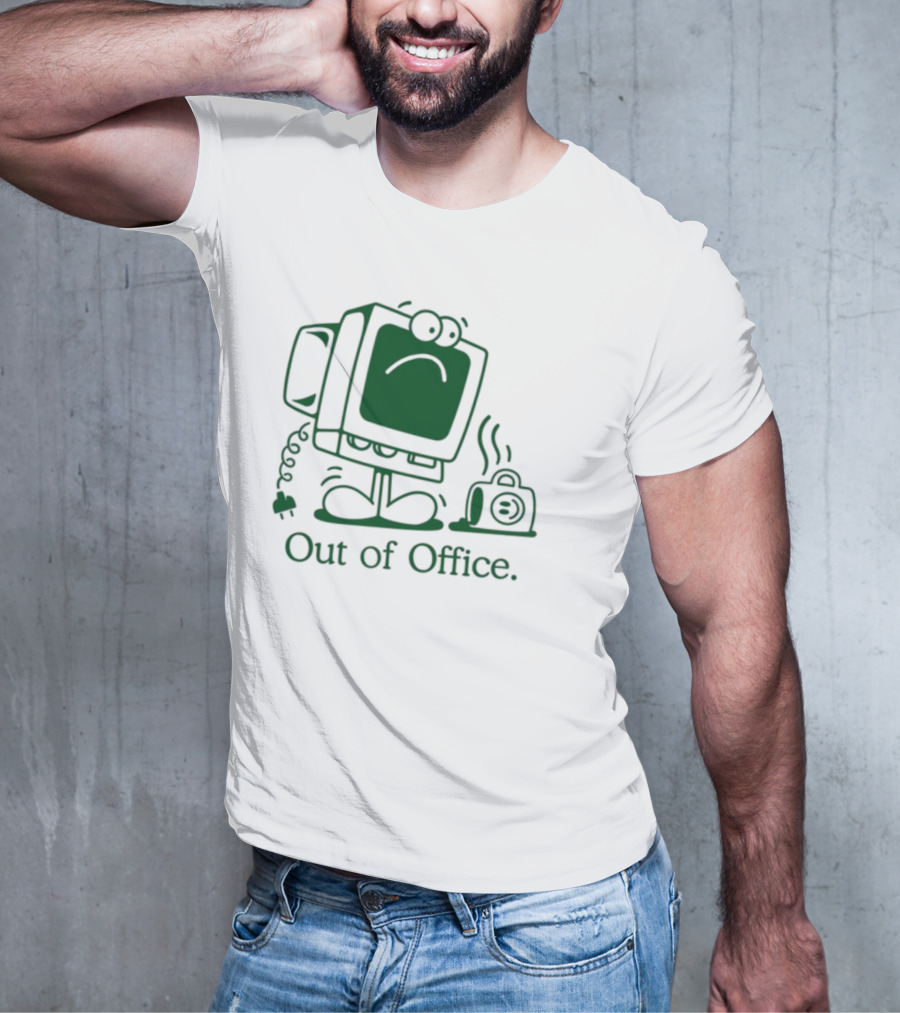 José Pablo Classic Computer Sad Face Out Of Office T-Shirt