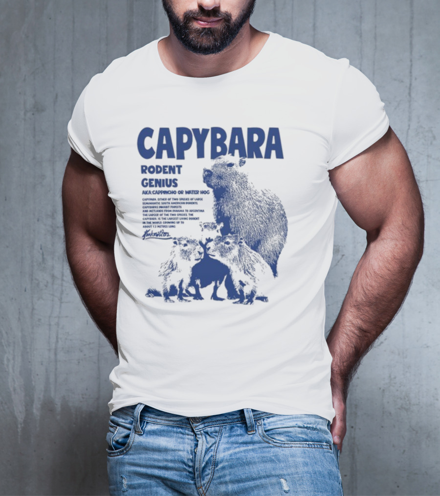 CAPYBARA Rodent Genius Aka Cappincho Or Water Hog T-Shirt